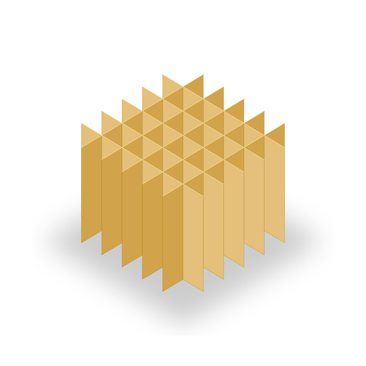 Rastereinsatz 148 x 148 - Fächer 6 x 6 - Höhe 90mm