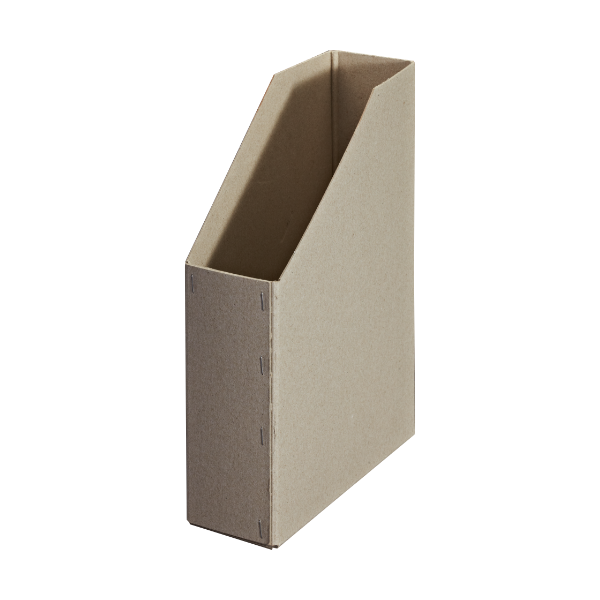 Stehsammler aus Pappe. Sehr stabil und umweltfreundlich.
