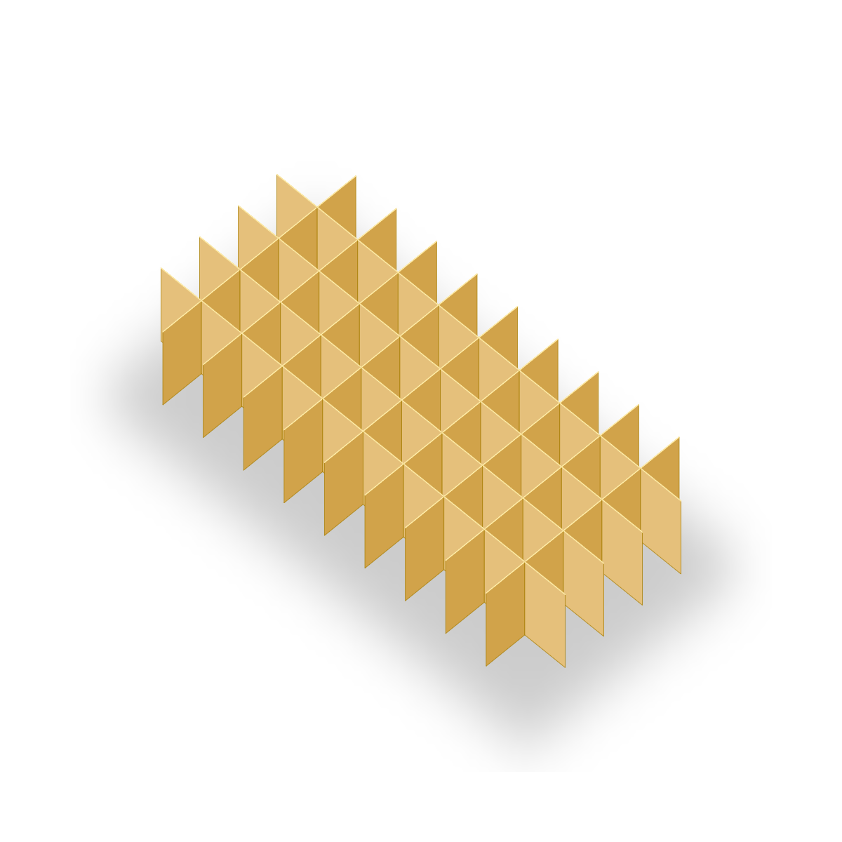 Rastereinsatz 136 x 268 - Fächer 5 x 10 - Höhe 30mm