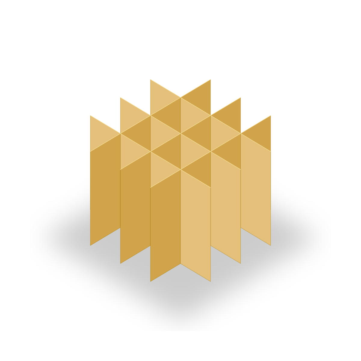 Rastereinsatz 148 x 148 - Fächer 4 x 4 - Höhe 90mm