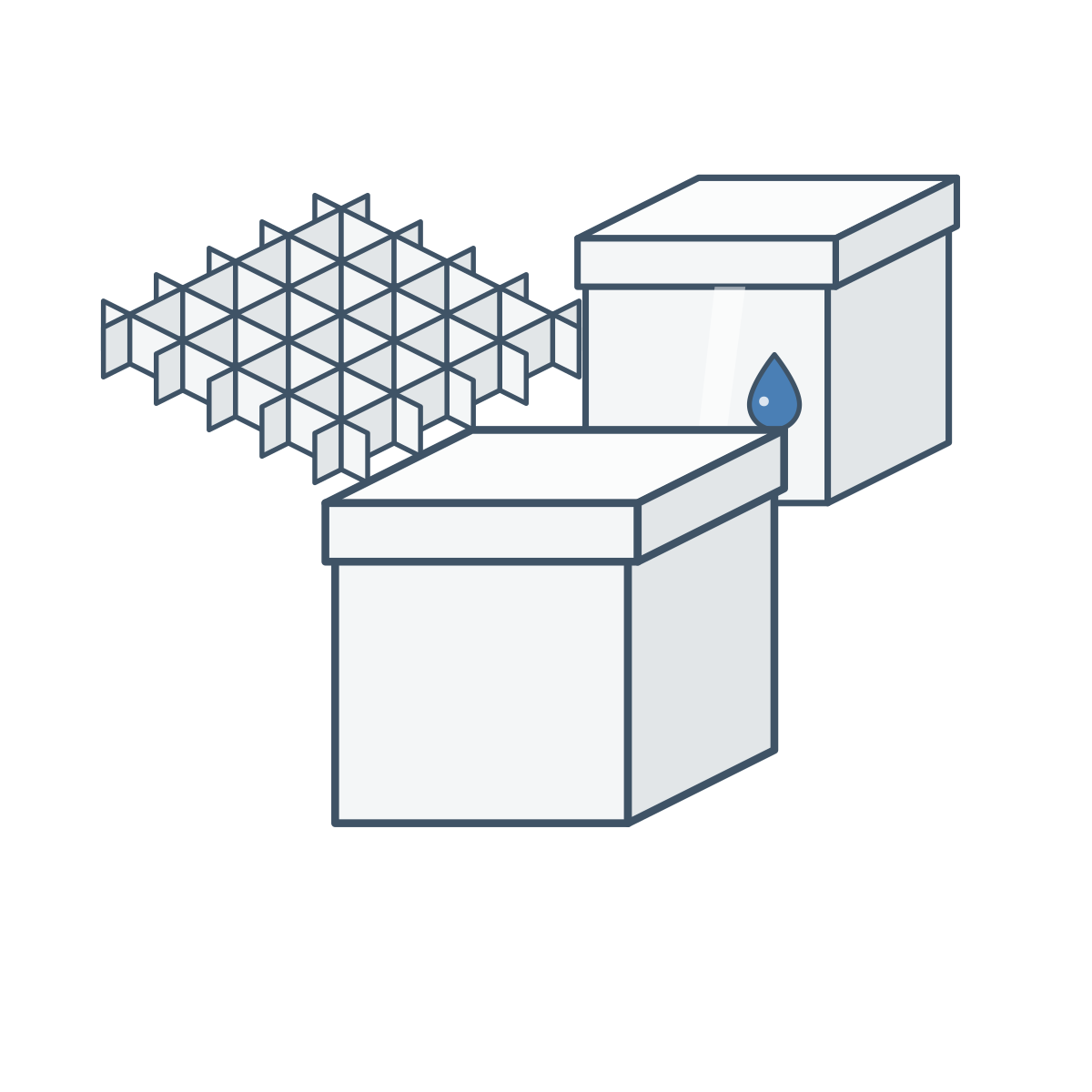 Kryoboxen aus Karton