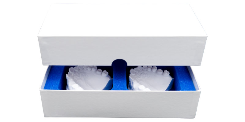 Dental Verpackung 2er - Mit Deckel aus Vollpappe