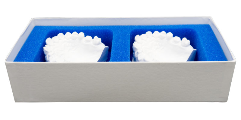 Dental Verpackung 2er - Schaumstoff Inlay