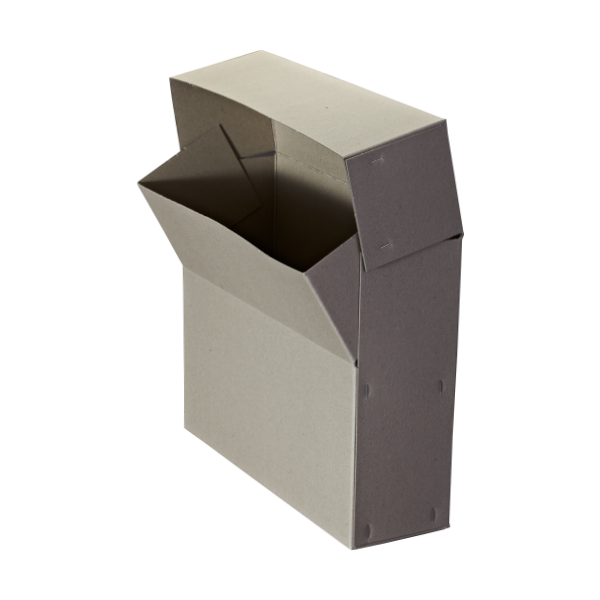 archiv-karton-offen Archivbox aus stabiler Vollpappe zur Archivierung von Dokumenten.