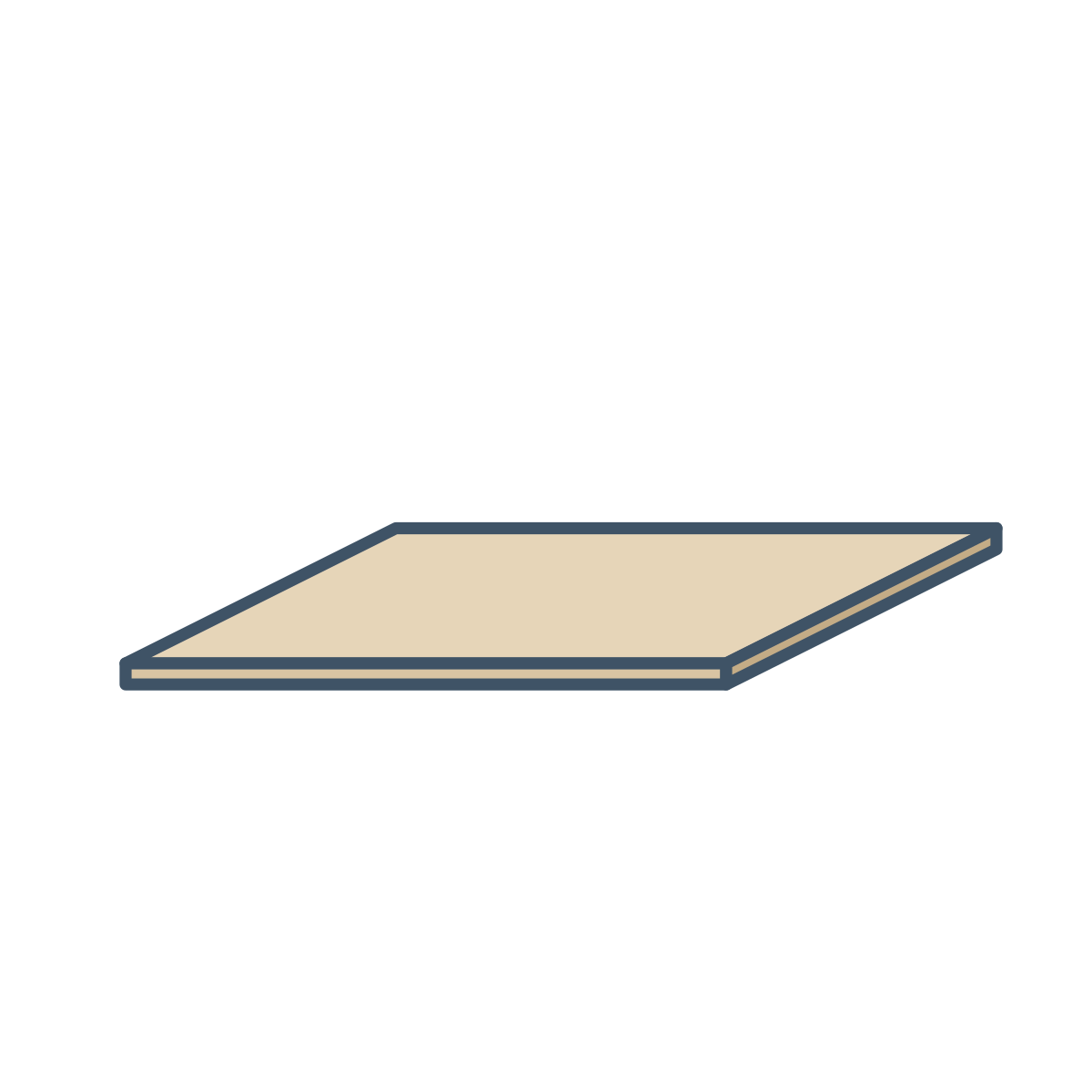 Graupappe 1000 x 810 mm 900g/m² braun