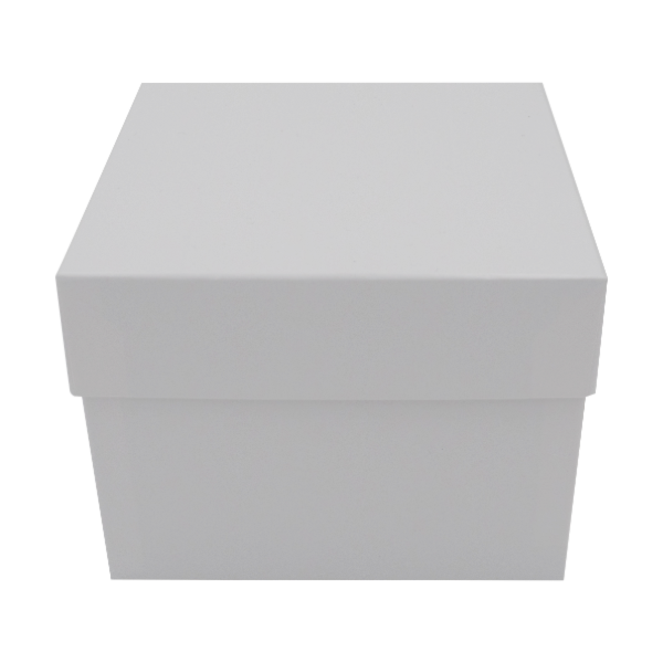 weisser-hoher-karton-ecke Kryobox aus Karton 136 x 136 x 75 - Kunststoff Beschichtung weiß