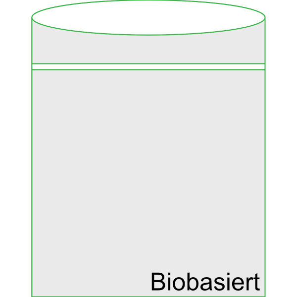 Minigrip-Beutel 80x120 mm 0,1 mm - Extra stark - Biobasiert