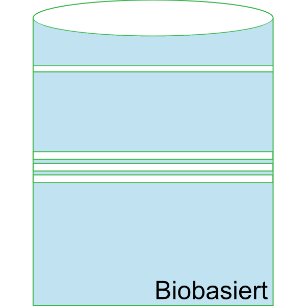 Minigrip-Beutel 150c220mm 0,08mm UV-Schutz - Biobasiert
