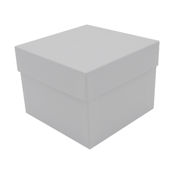 Kryobox aus Karton 144 x 144 x 75 - Standard weiß