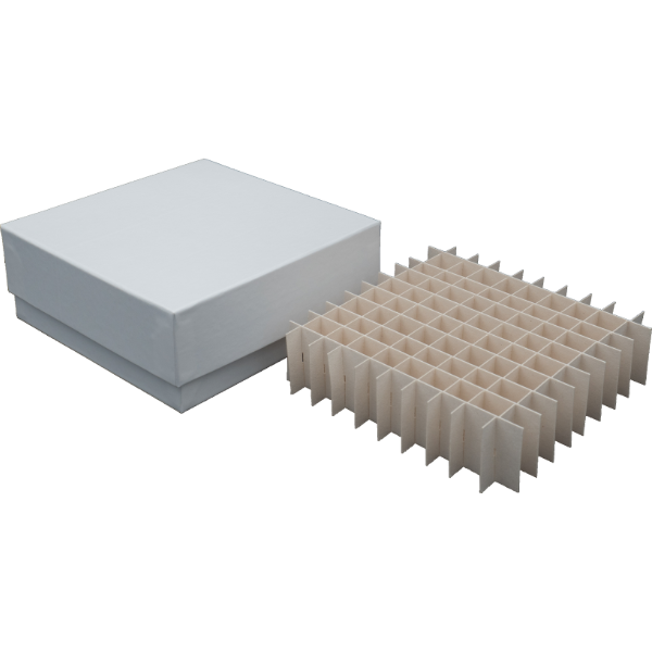 Kryobox aus Karton 136 x 136 x 50 - Standard weiß